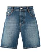 Ami Alexandre Mattiussi - Denim Bermuda Shorts - Men - Cotton - S, Blue, Cotton