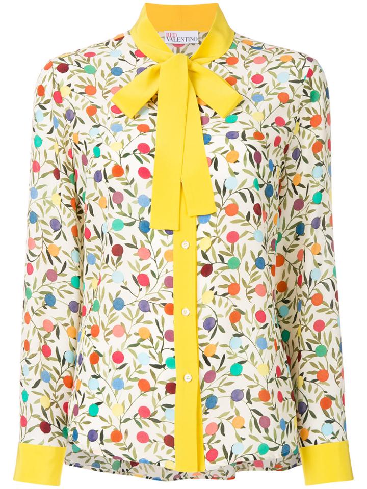 Red Valentino Pussy-bow Fastening Shirt - Multicolour