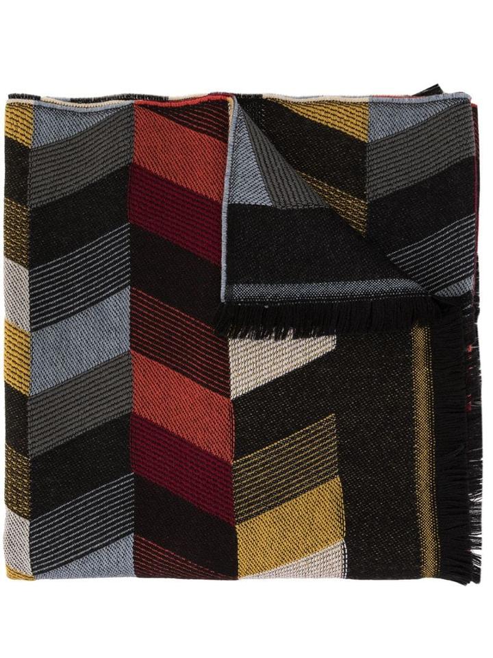 Missoni Chevron Pattern Scarf - Black