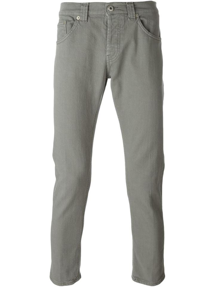 Dondup Tapered Jeans, Men's, Size: 31, Grey, Cotton/spandex/elastane