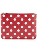 Comme Des Garçons Wallet 'polka Dots Printed' Pouch