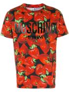 Moschino Strawberry Print T-shirt - Red