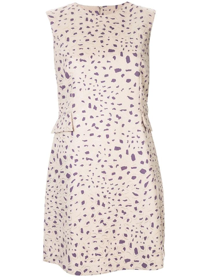 Bambah Fenn Printed Mini Dress - Neutrals