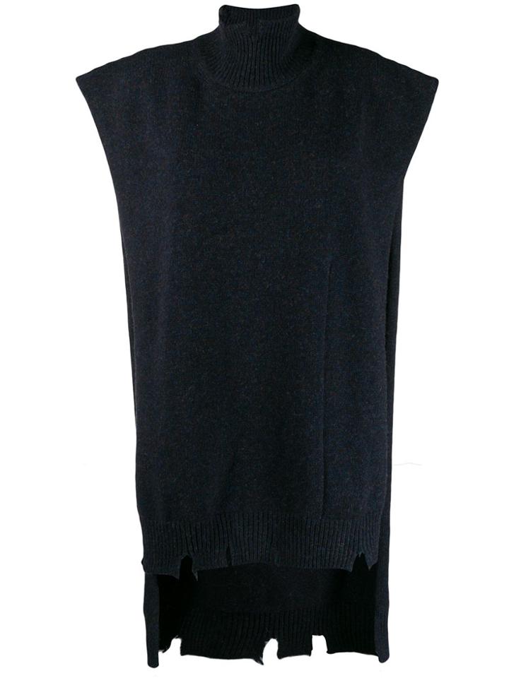 Maison Margiela Roll Neck Tabard - Blue