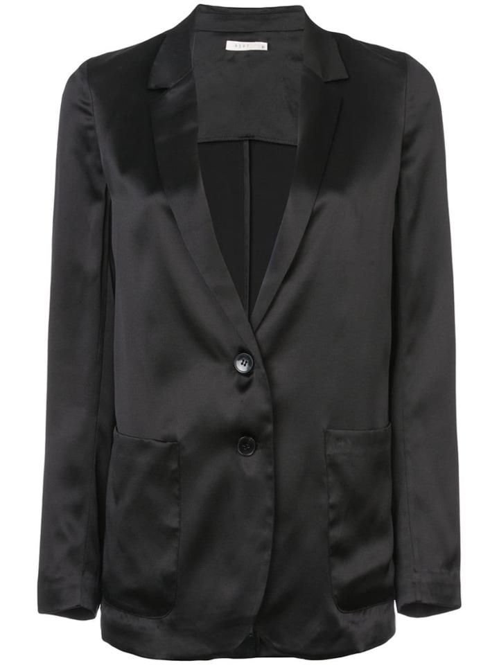 6397 Silk Blazer - Black
