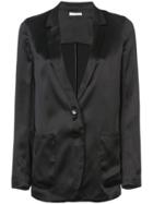 6397 Silk Blazer - Black
