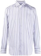 Barba Striped Pattern Shirt - Blue