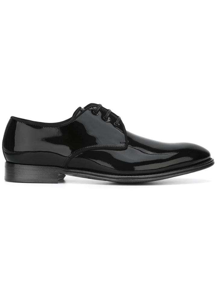 Dolce & Gabbana Piped Derby Shoes - Black