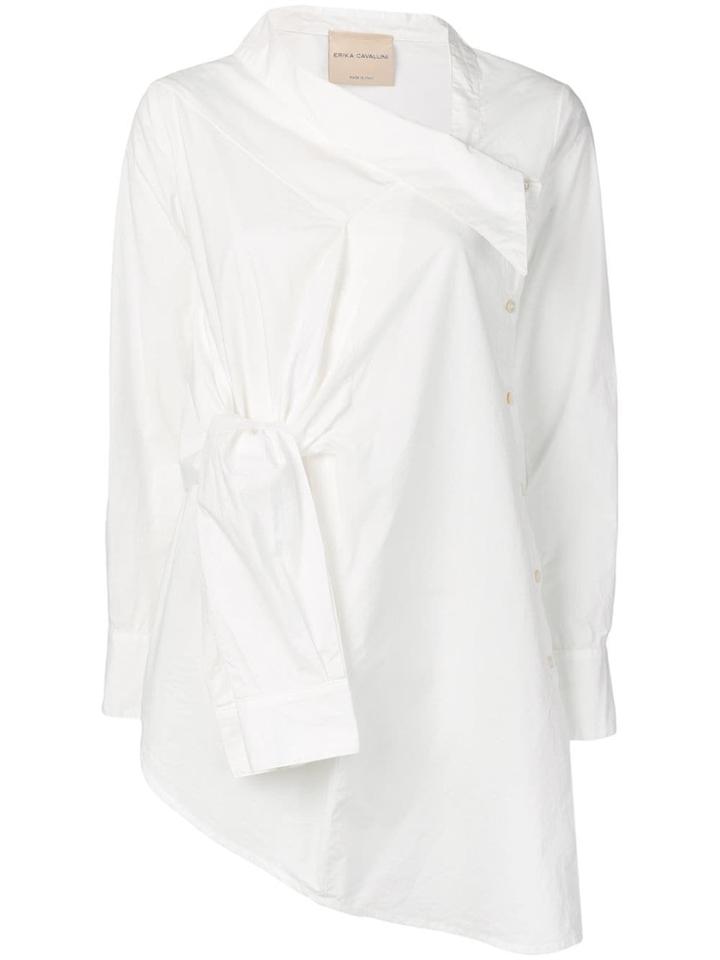 Erika Cavallini Asymmetric Blouse - White