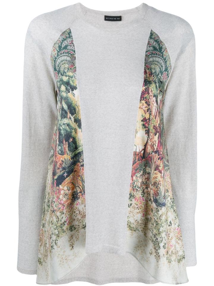 Etro Panelled Sweatshirt - Neutrals