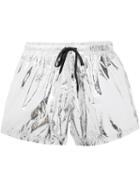 Moschino Metallic (grey) Swim Shorts, Men's, Size: Medium, Polyamide
