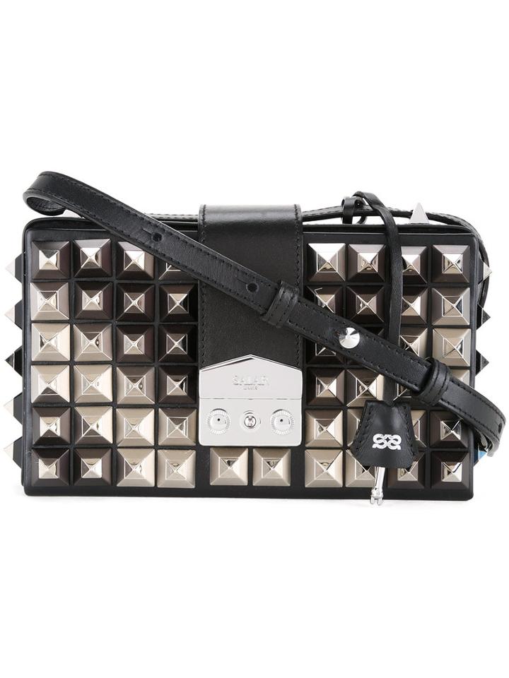 Salar Lou Studs Bag, Women's, Black, Leather