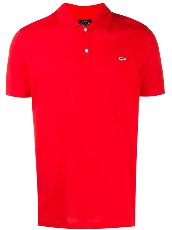 Paul & Shark Logo Polo T-shirt - Red