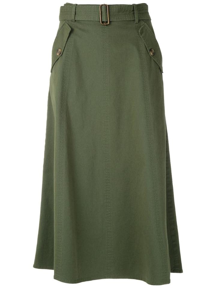 Nk Pistol Cherry Midi Skirt - Green