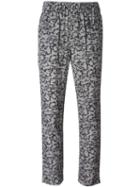 Carven Printed Crepe Tapered Trousers