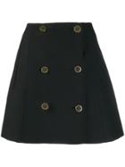 Stella Mccartney Buttoned High Waist Skirt - Black