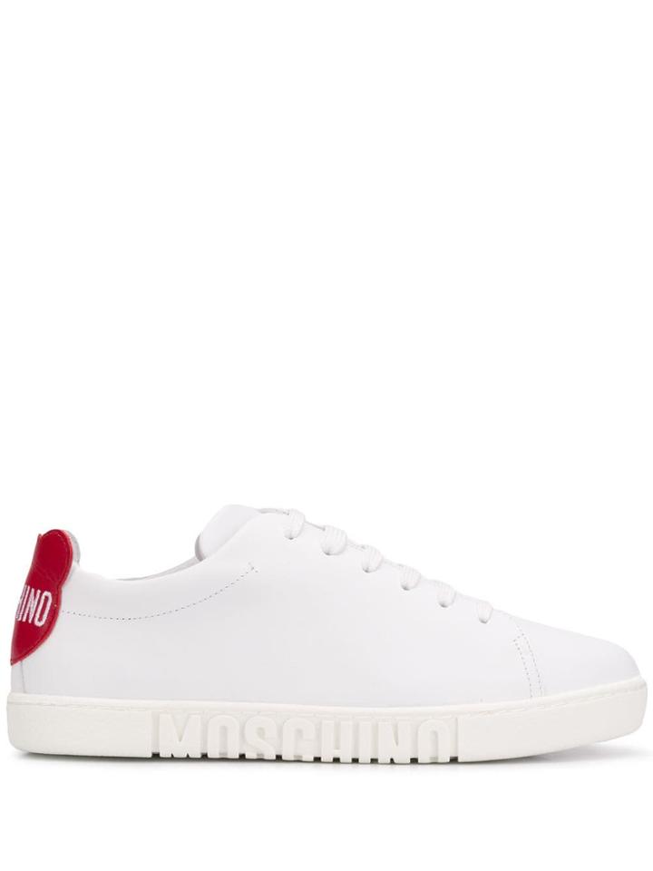 Moschino Teddy Patch Sneakers - White