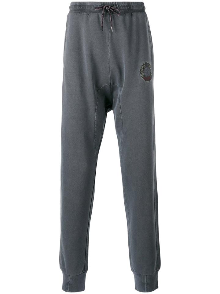 Vivienne Westwood - Skinny Logo Sweatpants - Men - Cotton - M, Grey, Cotton