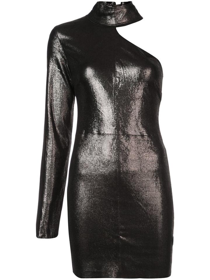 Rta Asymmetric Mini Dress - Grey