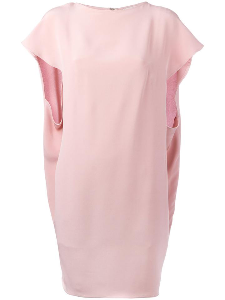 Gianluca Capannolo - Cape Dress - Women - Silk - 40, Pink/purple, Silk