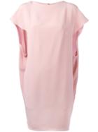 Gianluca Capannolo - Cape Dress - Women - Silk - 40, Pink/purple, Silk