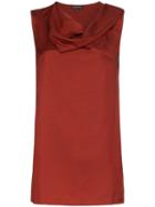 Ann Demeulemeester Neck Tie Sleeveless Top - Orange