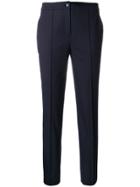 Jil Sander Navy Cropped Tailored Trousers - Blue