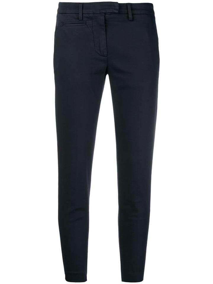 Dondup Tailored Slim Fit Trousers - Blue