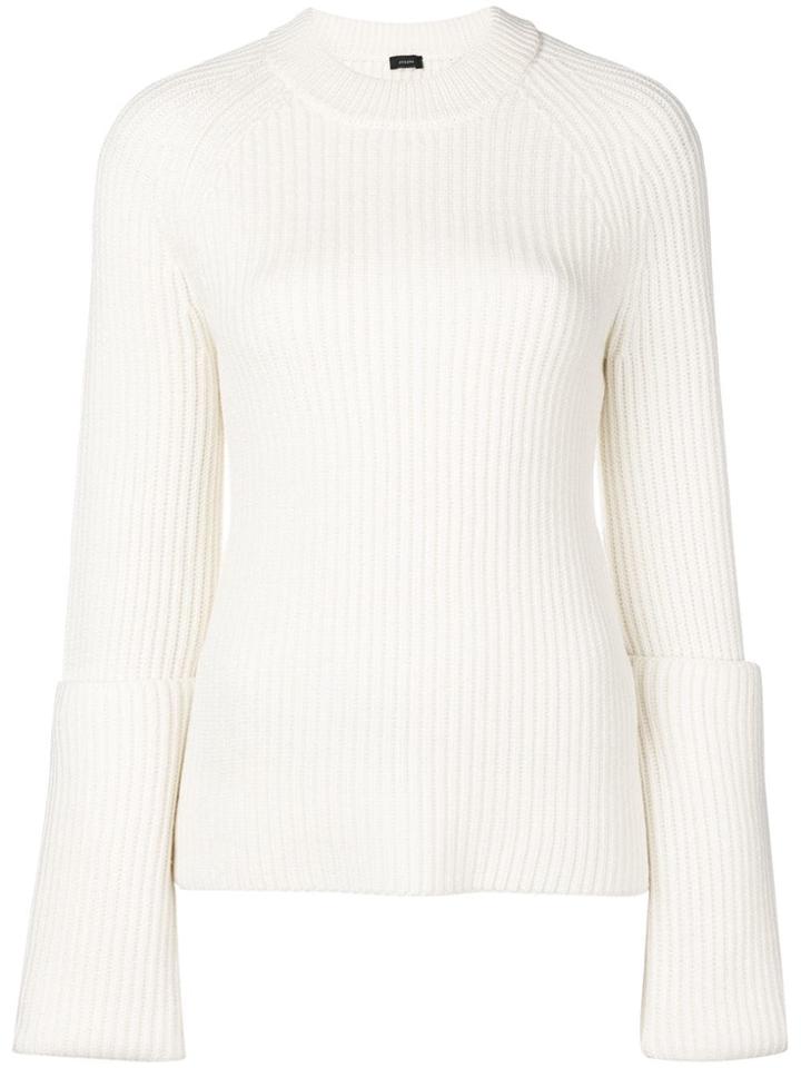 Joseph Long Cuffs Sweater - White