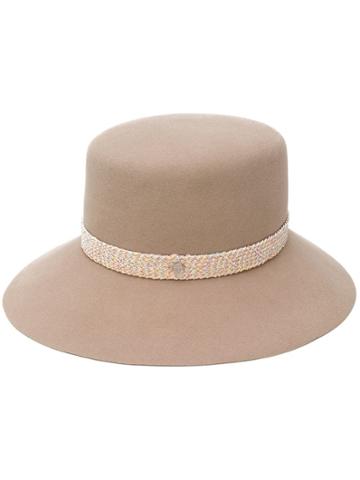 Maison Michel New Kendall Cloche Hat - Neutrals