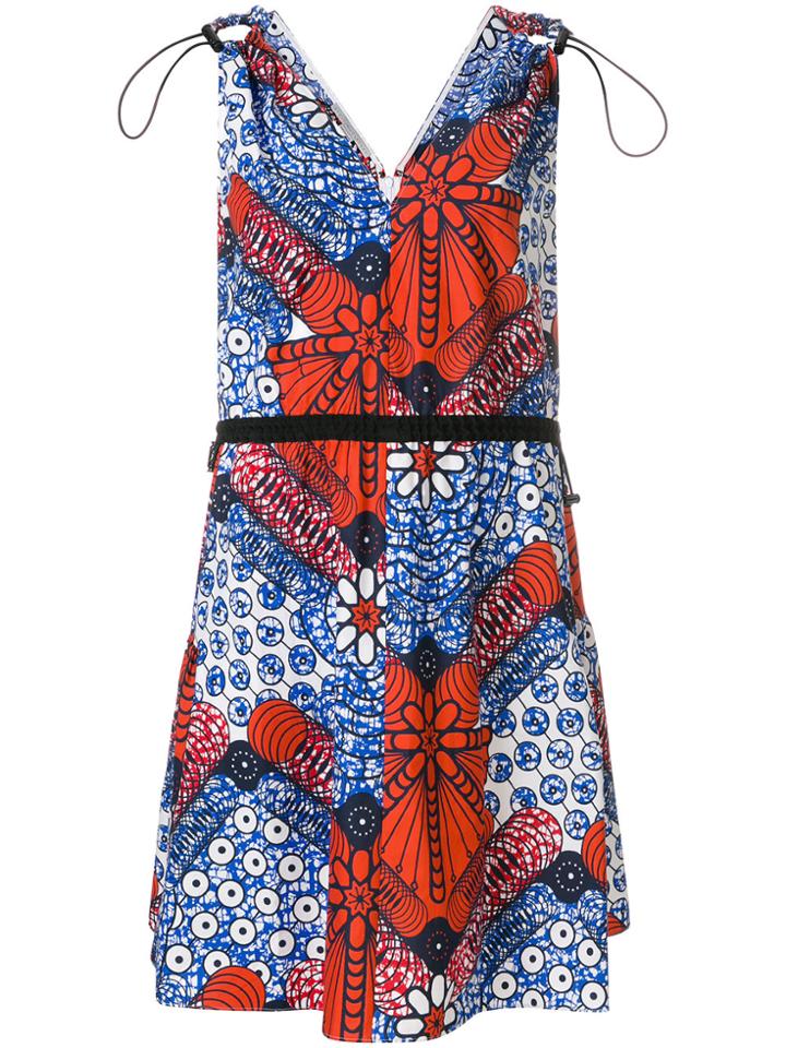 Stella Mccartney Printed V-neck Dress - Blue