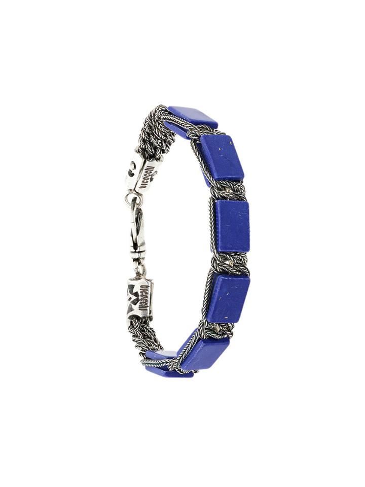 Emanuele Bicocchi Rectangle Stone Bracelet - Metallic