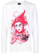 Pam Perks And Mini Joker Print Sweater - White