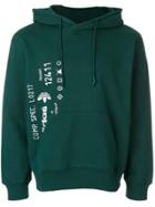 Adidas Originals By Alexander Wang Graphic Print Hoodie - Green