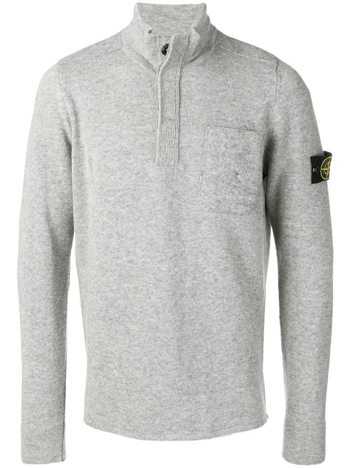 Stone Island Basic Knit Jumper - Grey