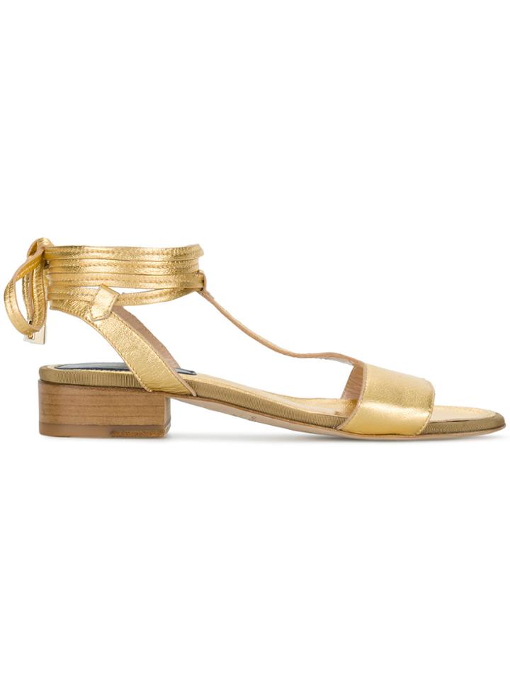 Vanessa Seward Frances Sandals - Metallic