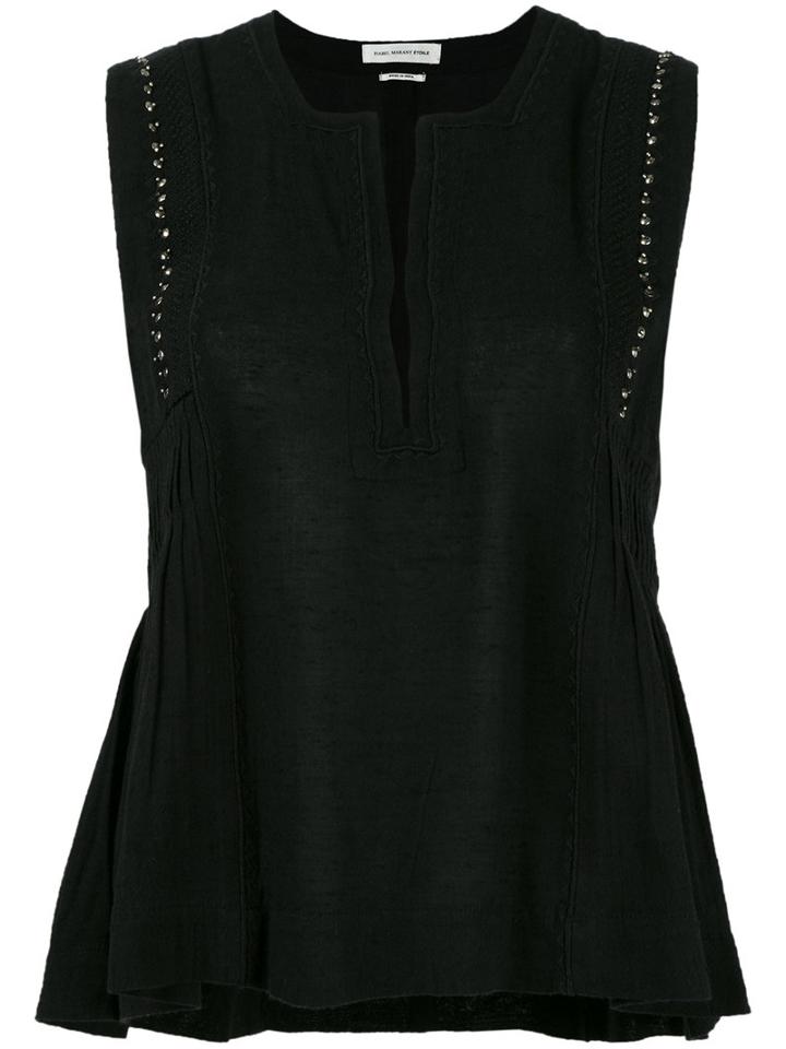 Isabel Marant Étoile Adonis Tank Top, Women's, Size: 38, Black, Cotton/viscose