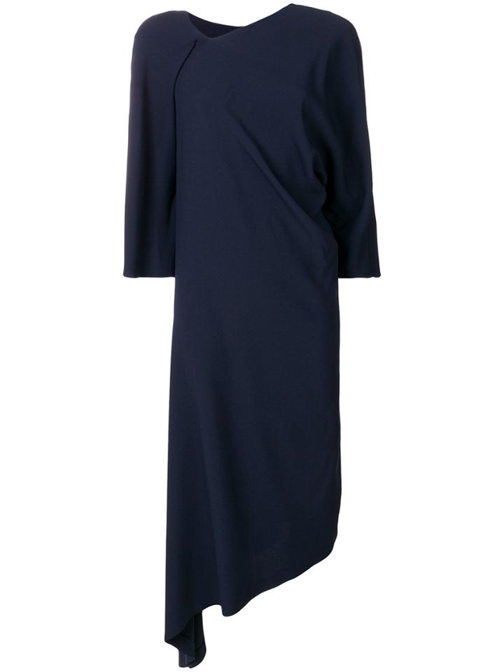 Chalayan Asymmetric Drape Dress - Blue