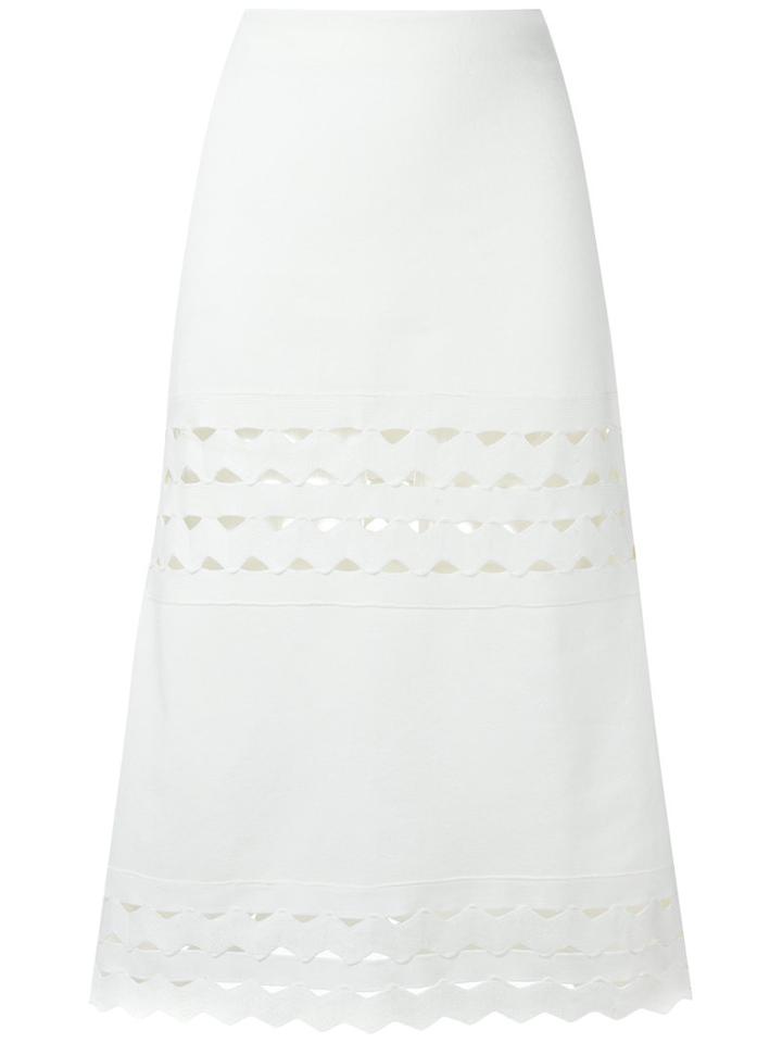 Andrea Bogosian - Knit Midi Skirt - Women - Cotton/viscose - P, White, Cotton/viscose