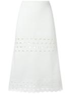 Andrea Bogosian - Knit Midi Skirt - Women - Cotton/viscose - P, White, Cotton/viscose