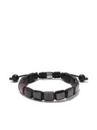 Shamballa Jewels 18kt White Gold And Diamond Lock Beaded Bracelet -