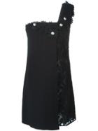 Emanuel Ungaro Flower Appliqué Dress - Black
