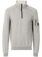 Cp Company Zipped Collar Sweatshirt - Grey