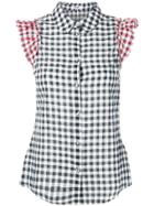 Liu Jo Check Sleeveless Top - Blue