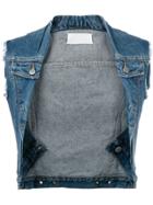 Maison Martin Margiela Vintage Twisted Denim Vest - Blue
