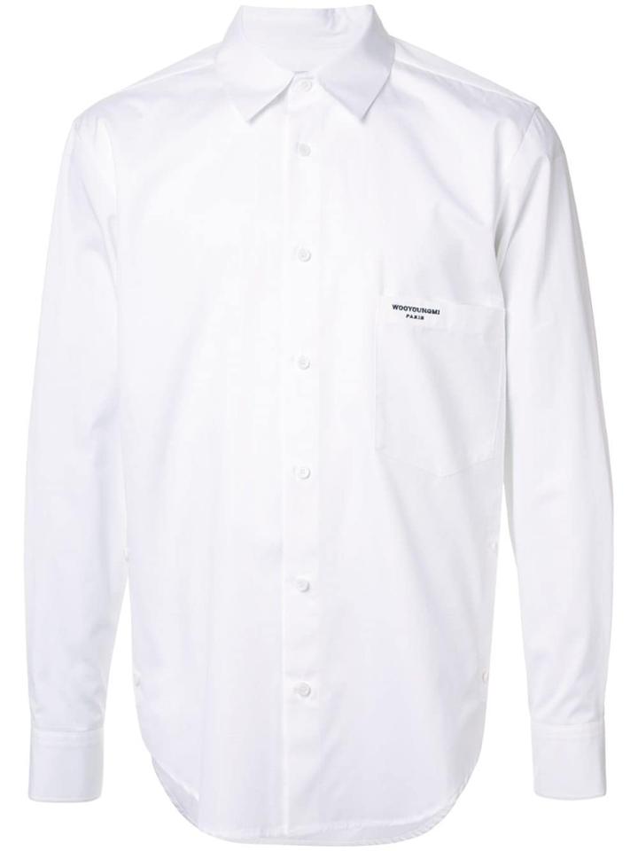 Wooyoungmi Logo Embroidered Shirt - White