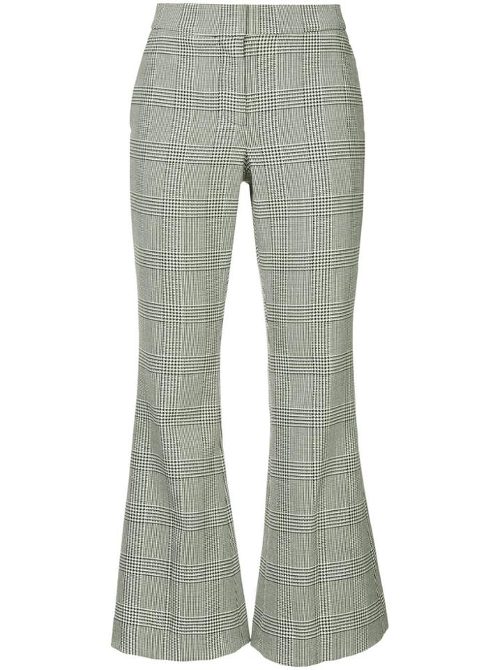 Robert Rodriguez Checked Cropped Trousers - Black