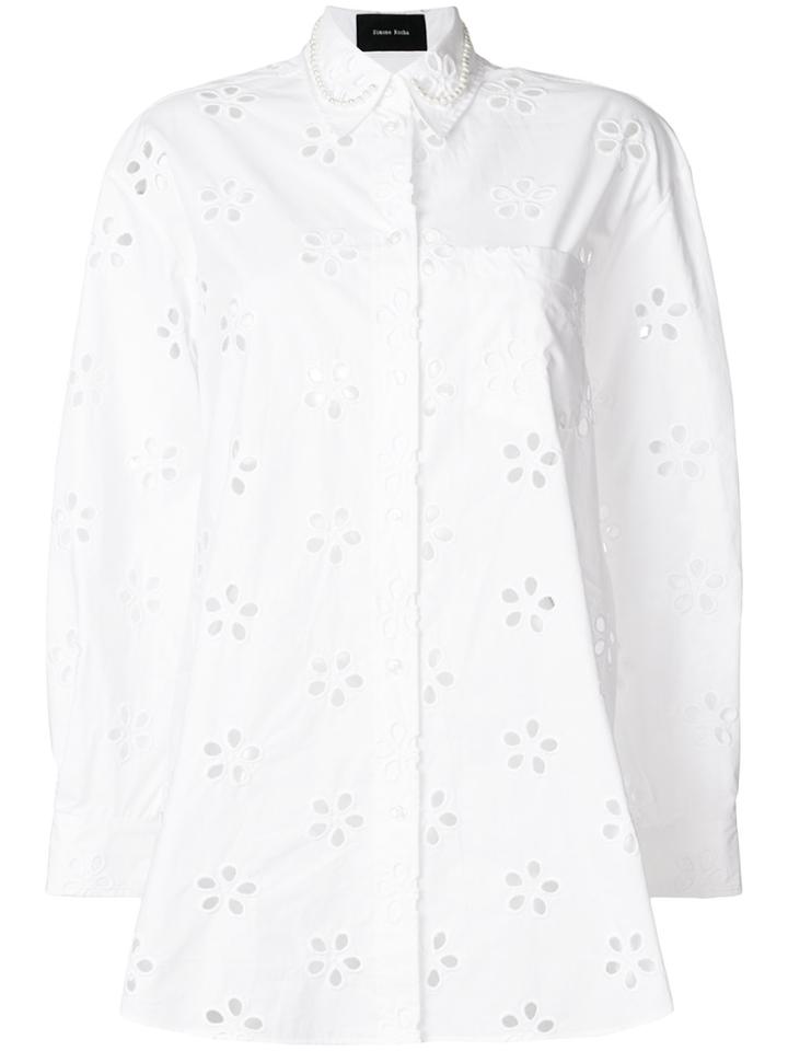 Simone Rocha Broderie Anglaise Shirt - White