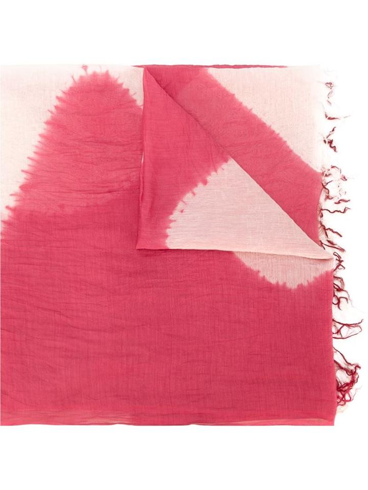 Suzusan Raw Edge Two Tone Scarf
