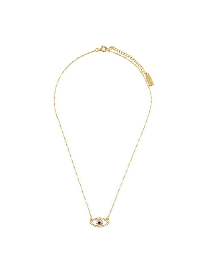 Nialaya Jewelry 'envious' Evil Eye Necklace, Women's, Yellow/orange